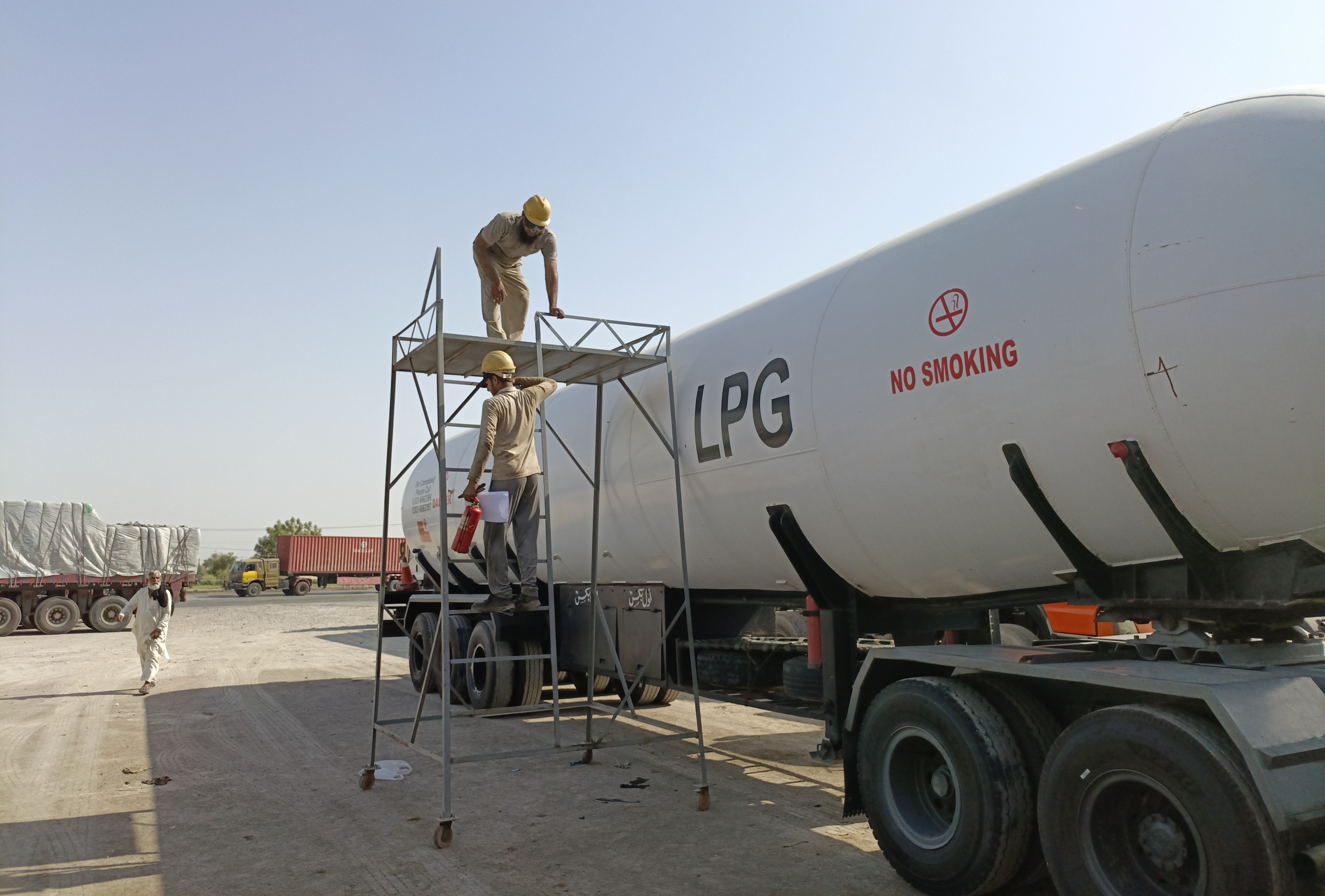 Автоцистерна LPG — осмотр перед транспортировкой